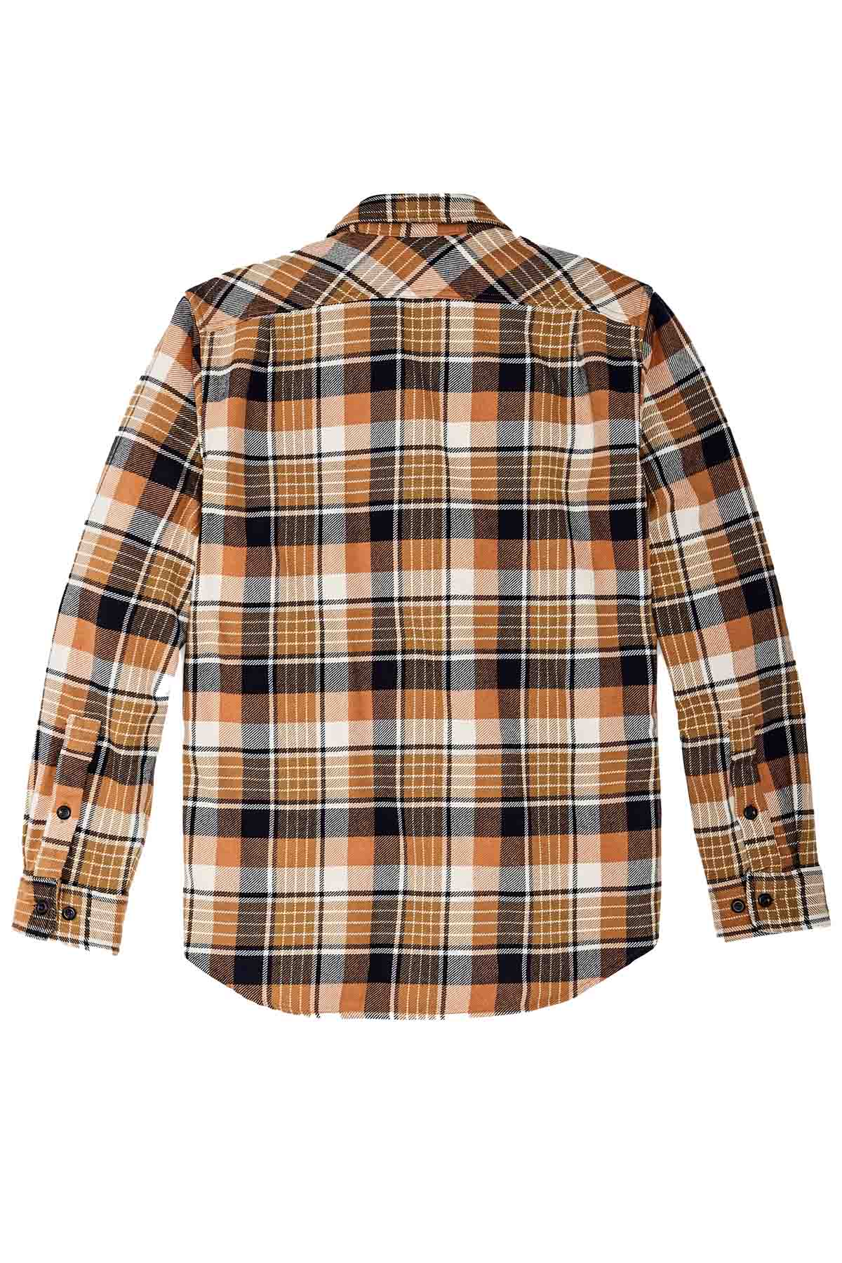 Filson - Vintage Flannel Workshirt - Navy Cumin Red - Back