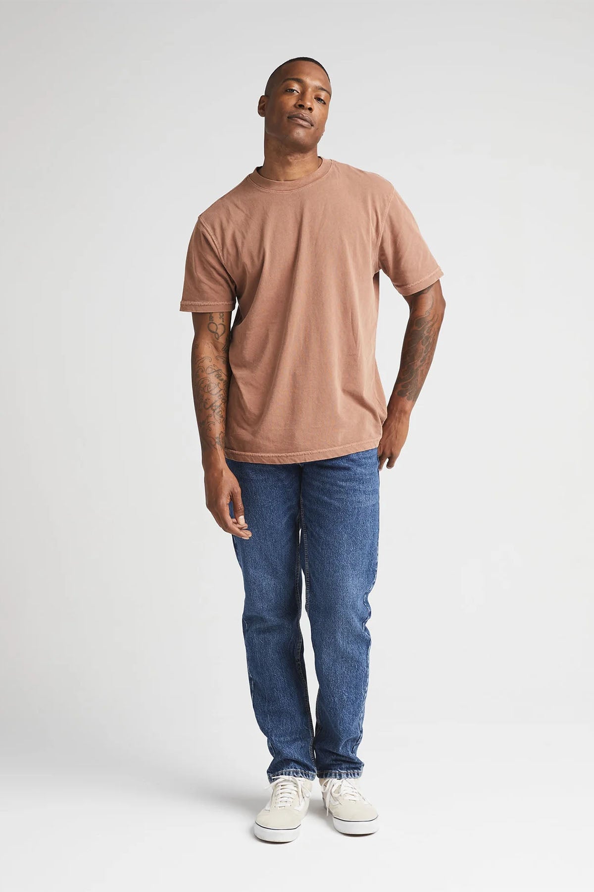 Richer Poorer - Relaxed SS Tee - Latte - Front