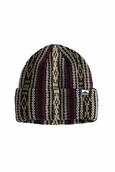 autumn landscape beanie merlot