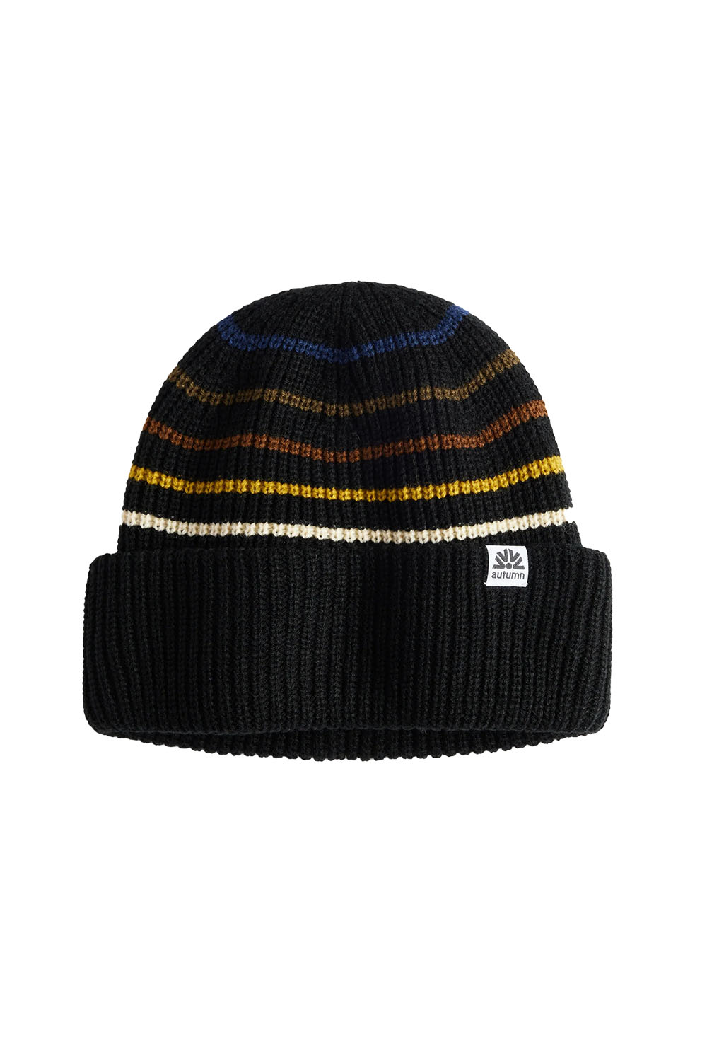 autumn retro beanie black