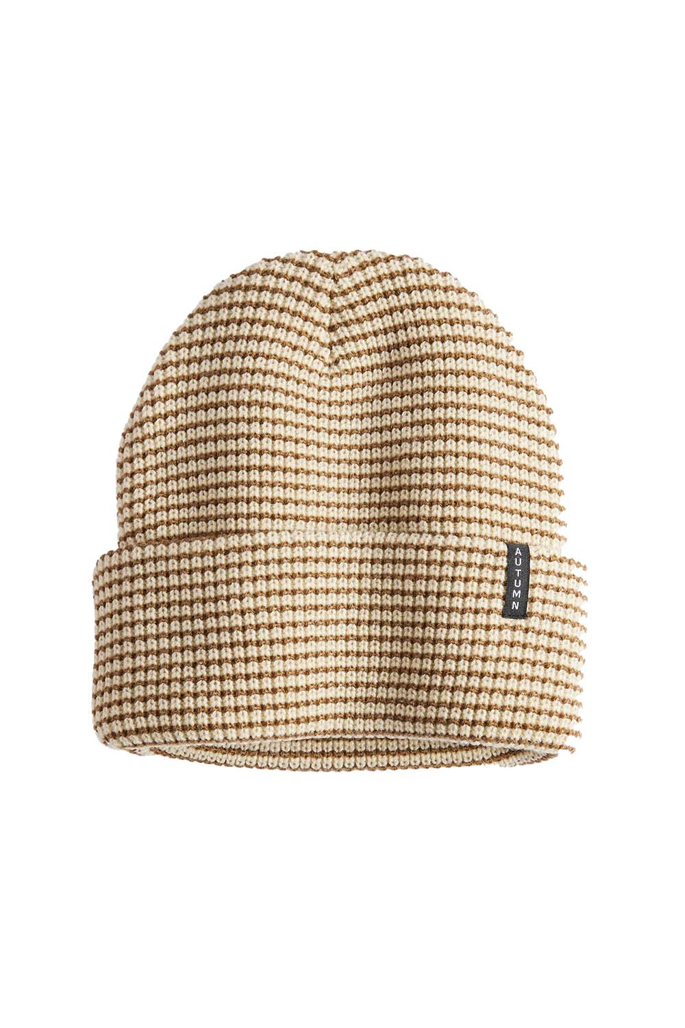 autumn select stripe beanie eggshell