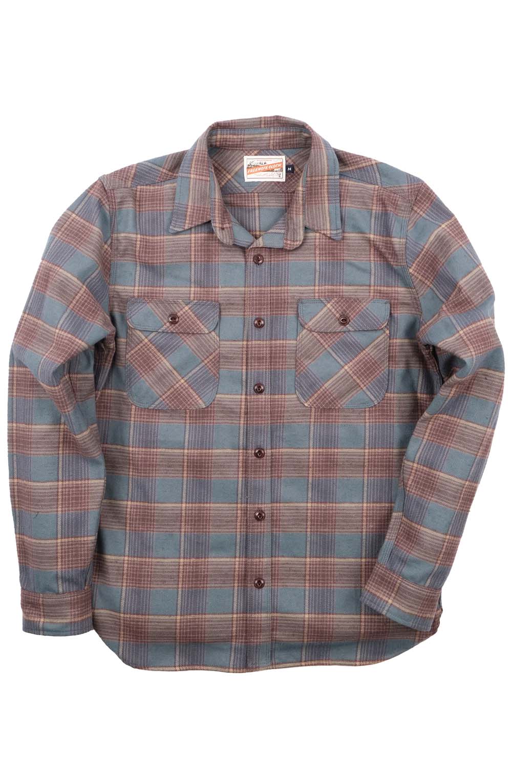 Freenote - Jepson Plaid Woven - Dusty Blue Plaid - Flatlay