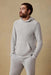 Faherty Whitewater Hoodie in Grey Shell Loop — Front view