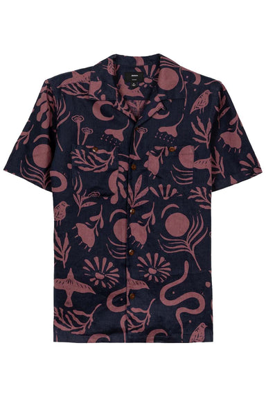 Finisterre - Atlas SS Shirt - Navy/Fig - Flatlay