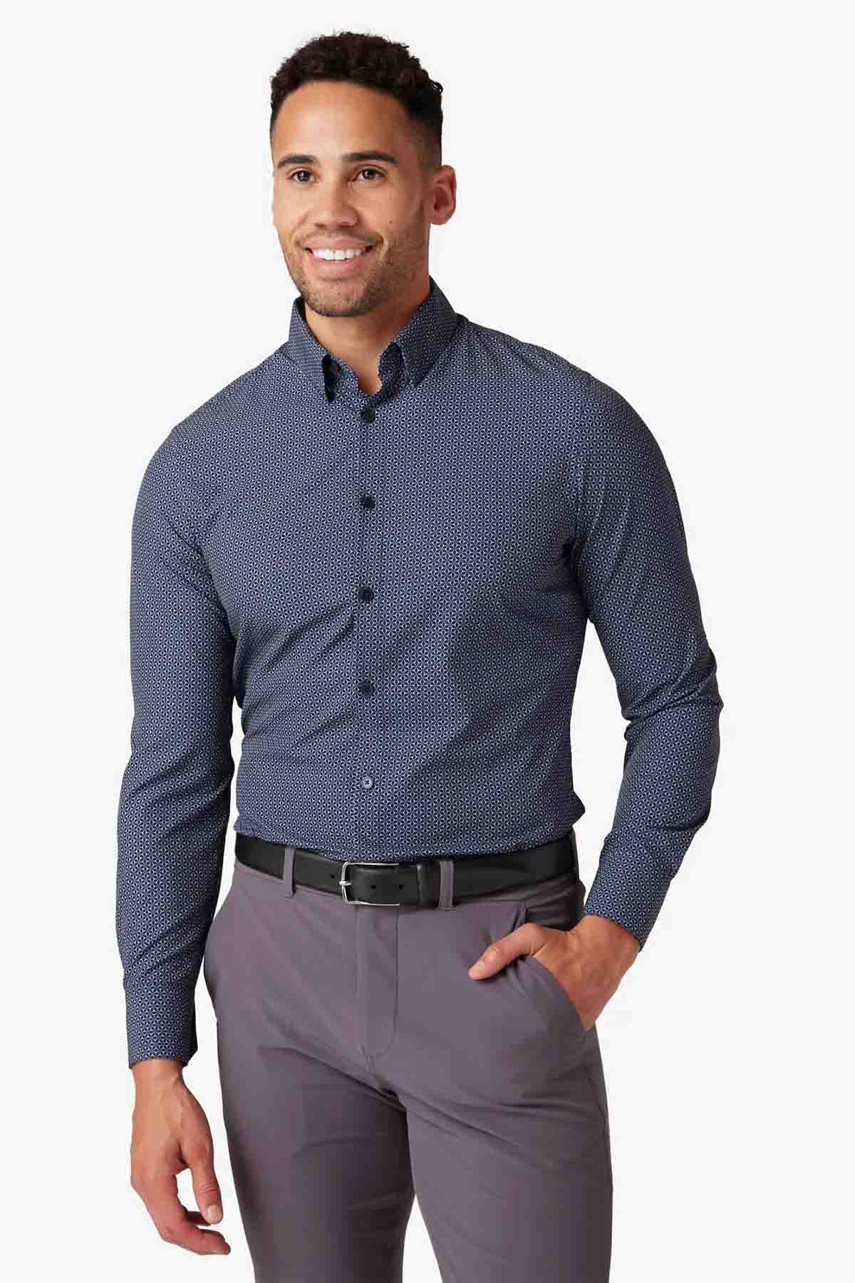 Mizzen + Main - Leeward LS - Navy 3D Cube