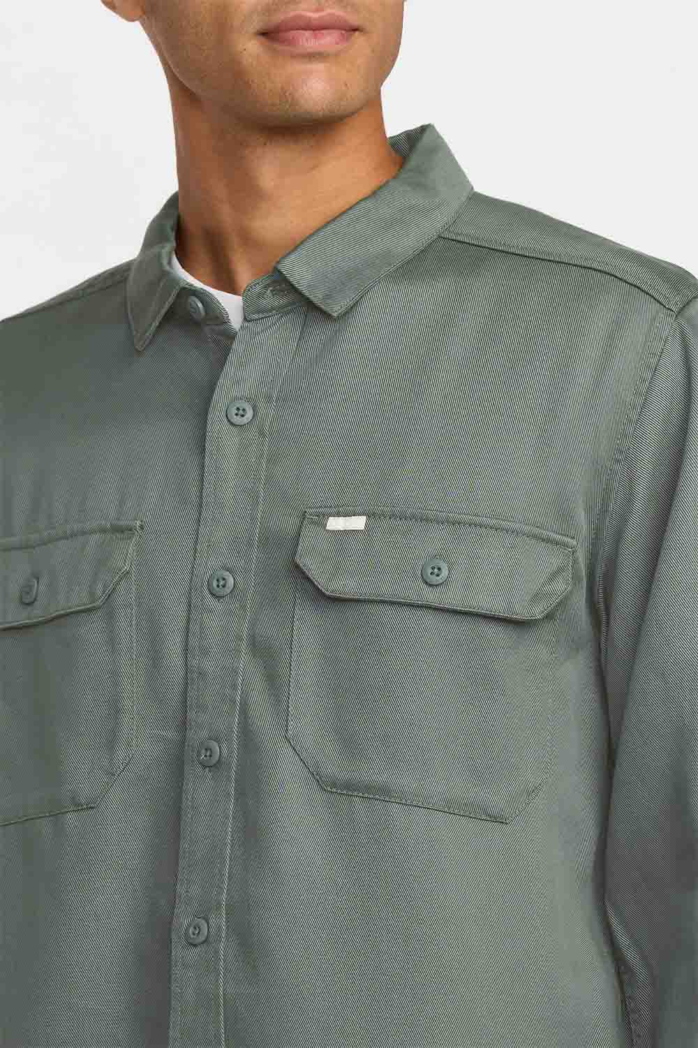 RVCA VACANCY UTILITY LS Jade Detail