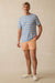 Faherty - Sunwashed Tee - Coast Coral Stripe