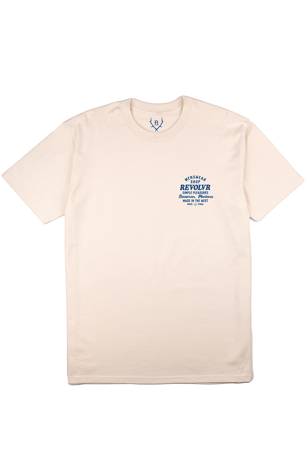 REVOLVR - Bozeman Shop Tee - Ecru - Front