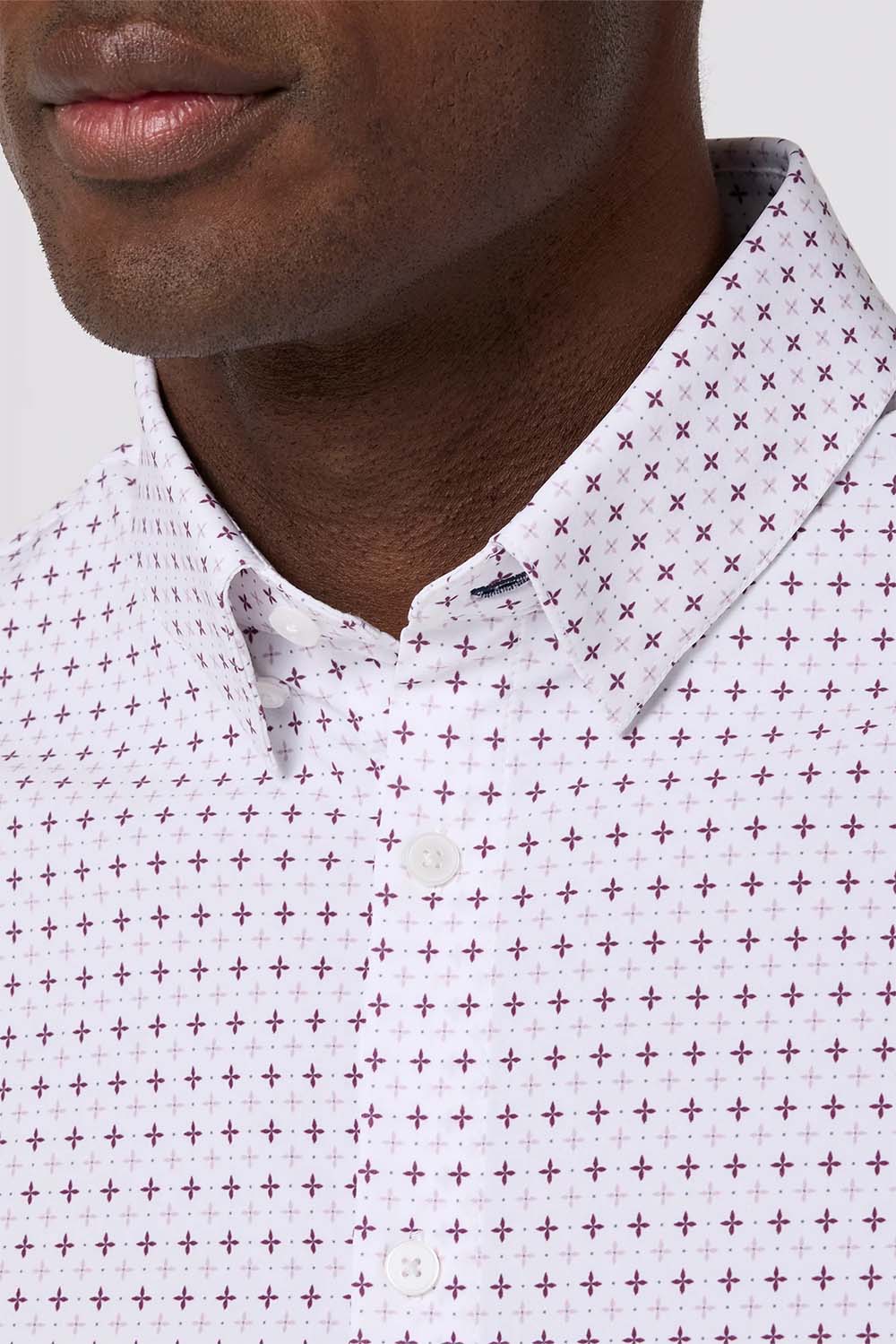Mizzen + Main - Leeward LS - Eggplant Hatch Mark - Detail