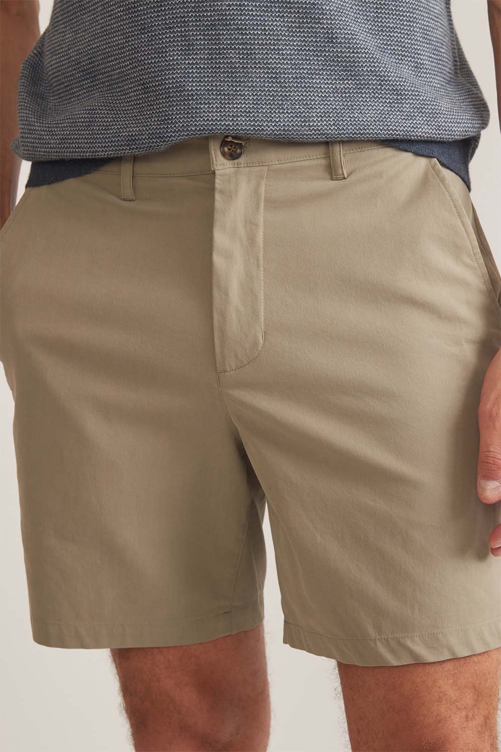Marine Layer - Breeze Chino Short 7" - Vetiver - Front