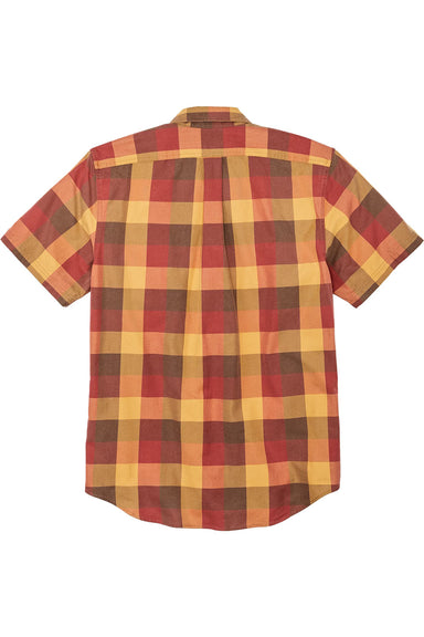Filson - Sun Washed SS Alaskan Guide Shirt - Red/Yellow/Brown Check - Back