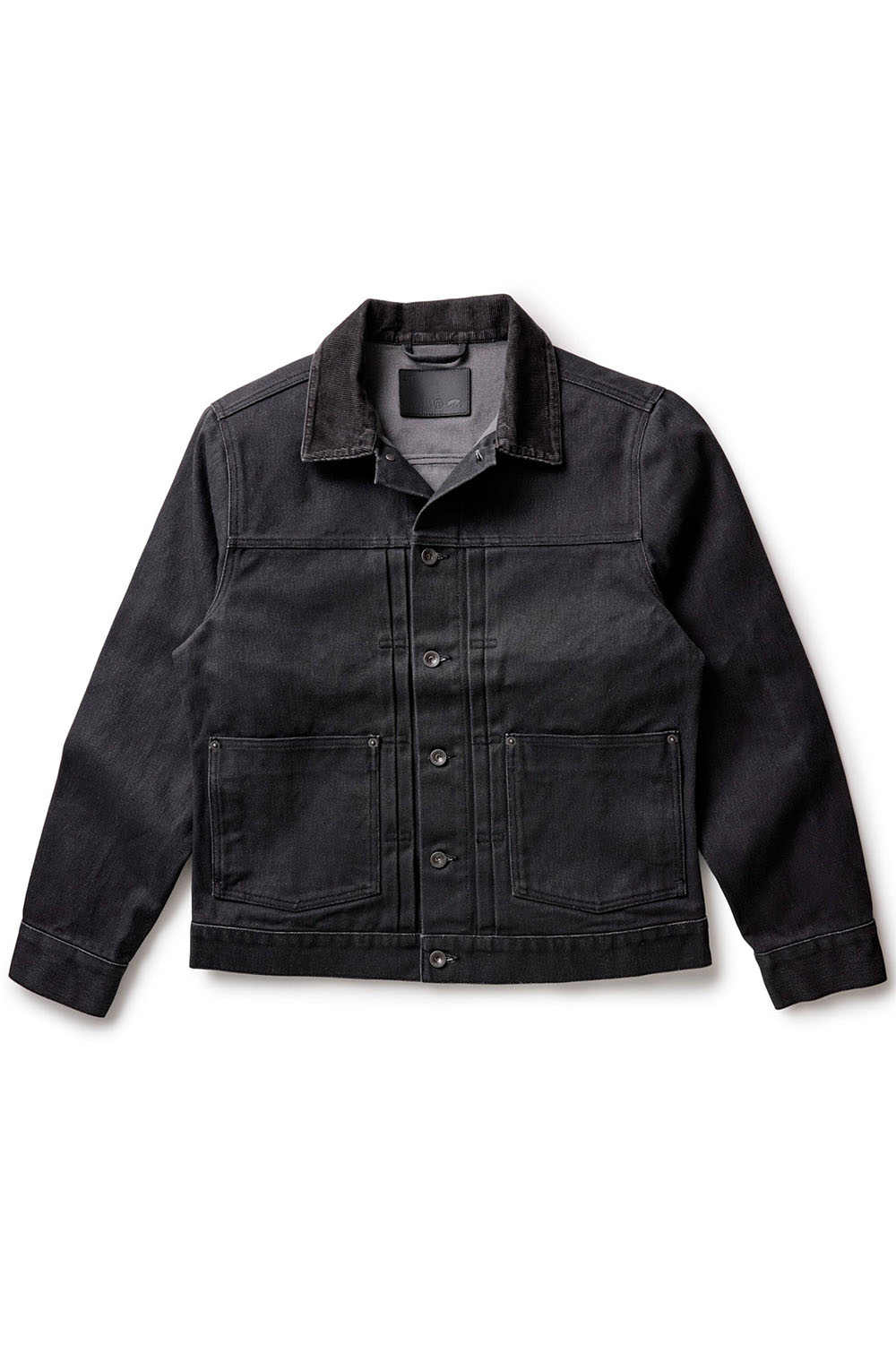 Taylor Stitch THE RYDER JACKET Coal Chipped Canvas Flatlay