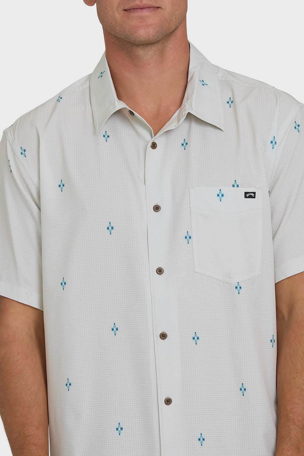 billabong adiv surftrek perf ss oatmeal detail