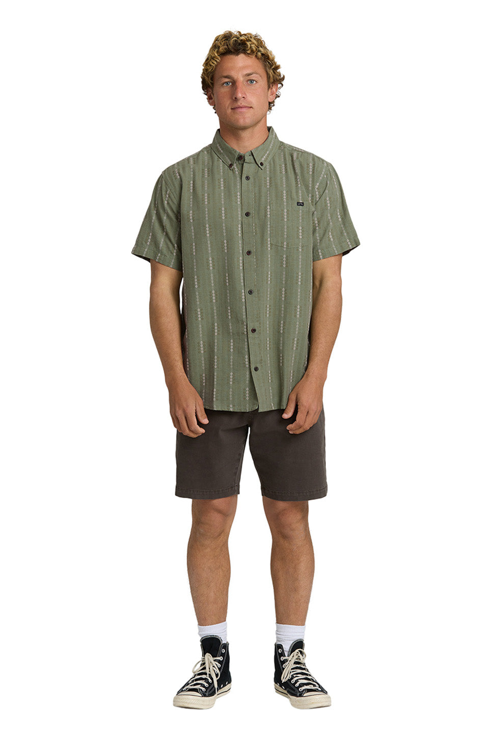billabong all day jacquard ss granite green