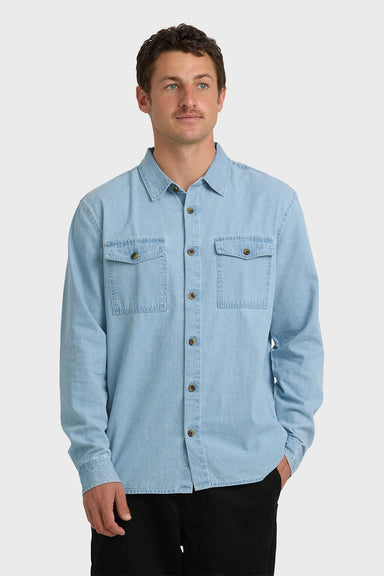 Billabong - Bong Days LS - Cloud Blue - Front