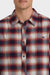 billabong coastline ls flannel plum detail
