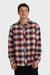 billabong coastline ls flannel plum front