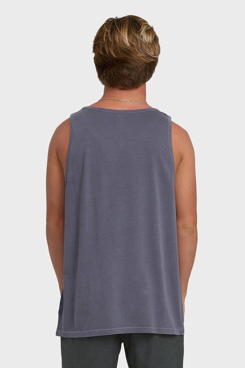 billabong essential pocket ww tank graystone back