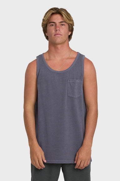 billabong essential pocket ww tank graystone front