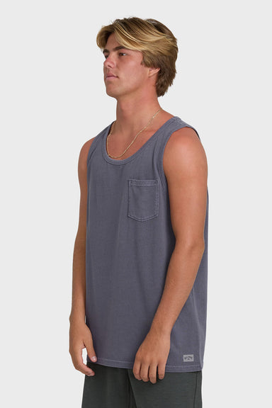 billabong essential pocket ww tank graystone side