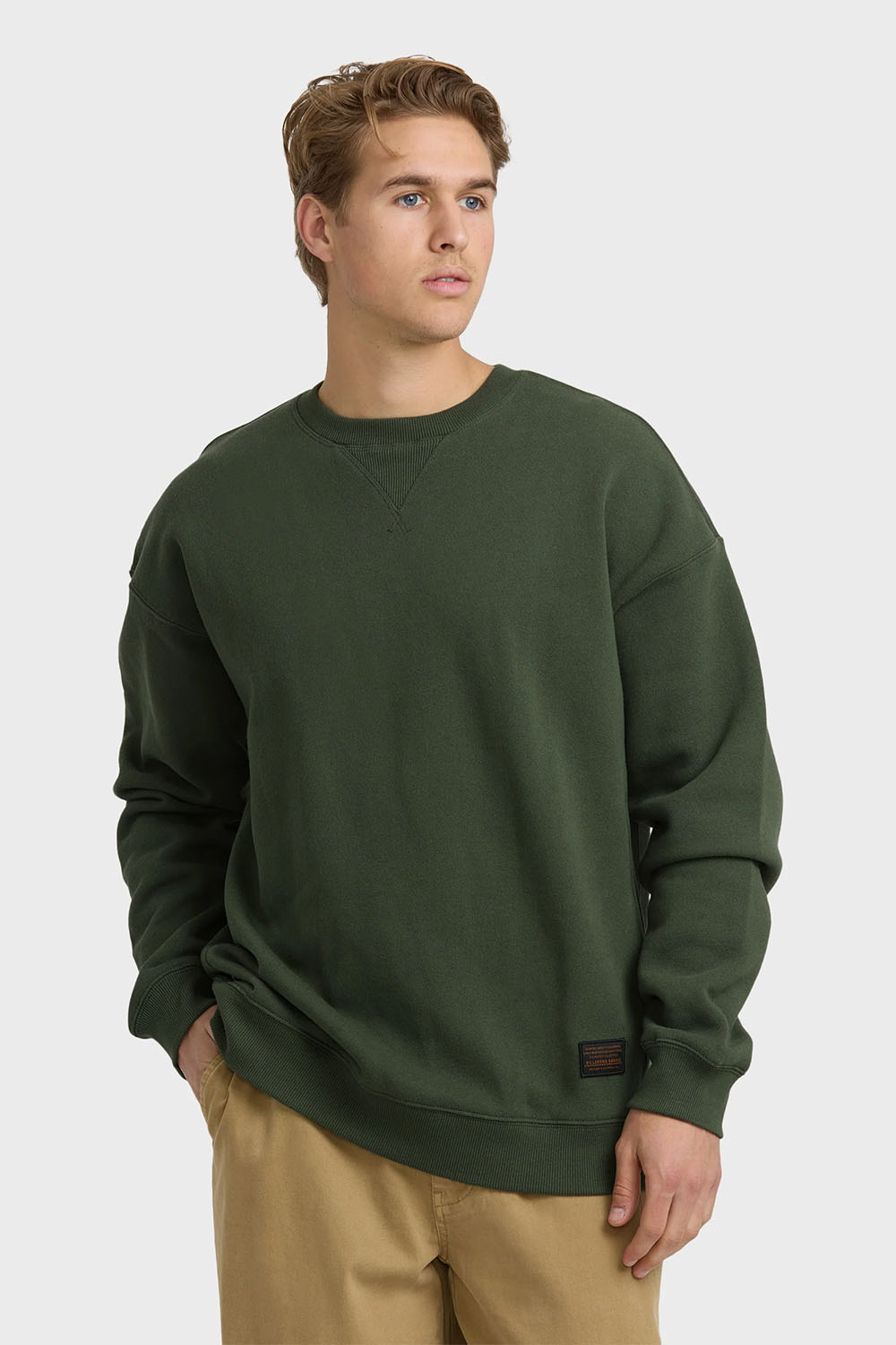 billabong fort garage crew olive profile