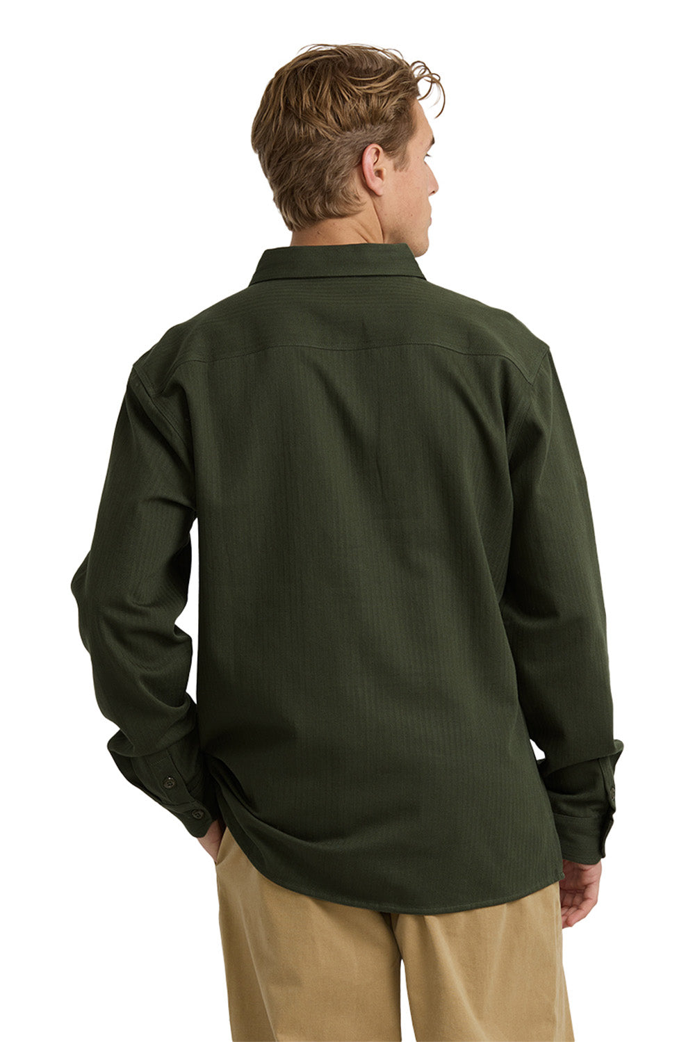 Billabong - Fort Garage LS - Olive - Back