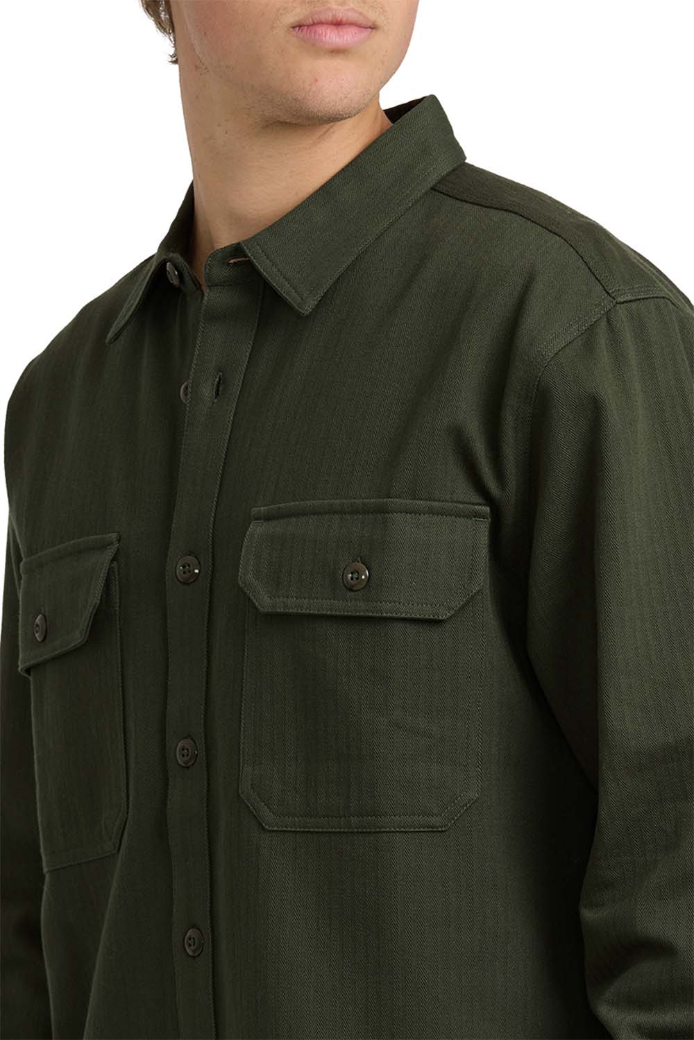 Billabong - Fort Garage LS - Olive - Detail