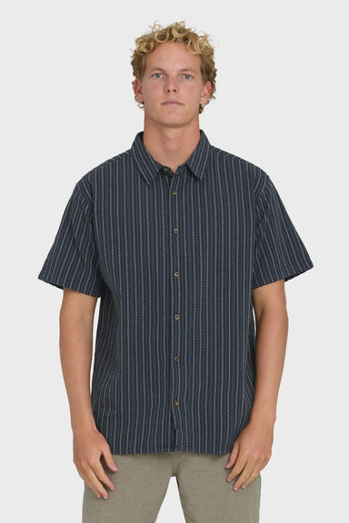 billabong garage sandon jacquard true navy front