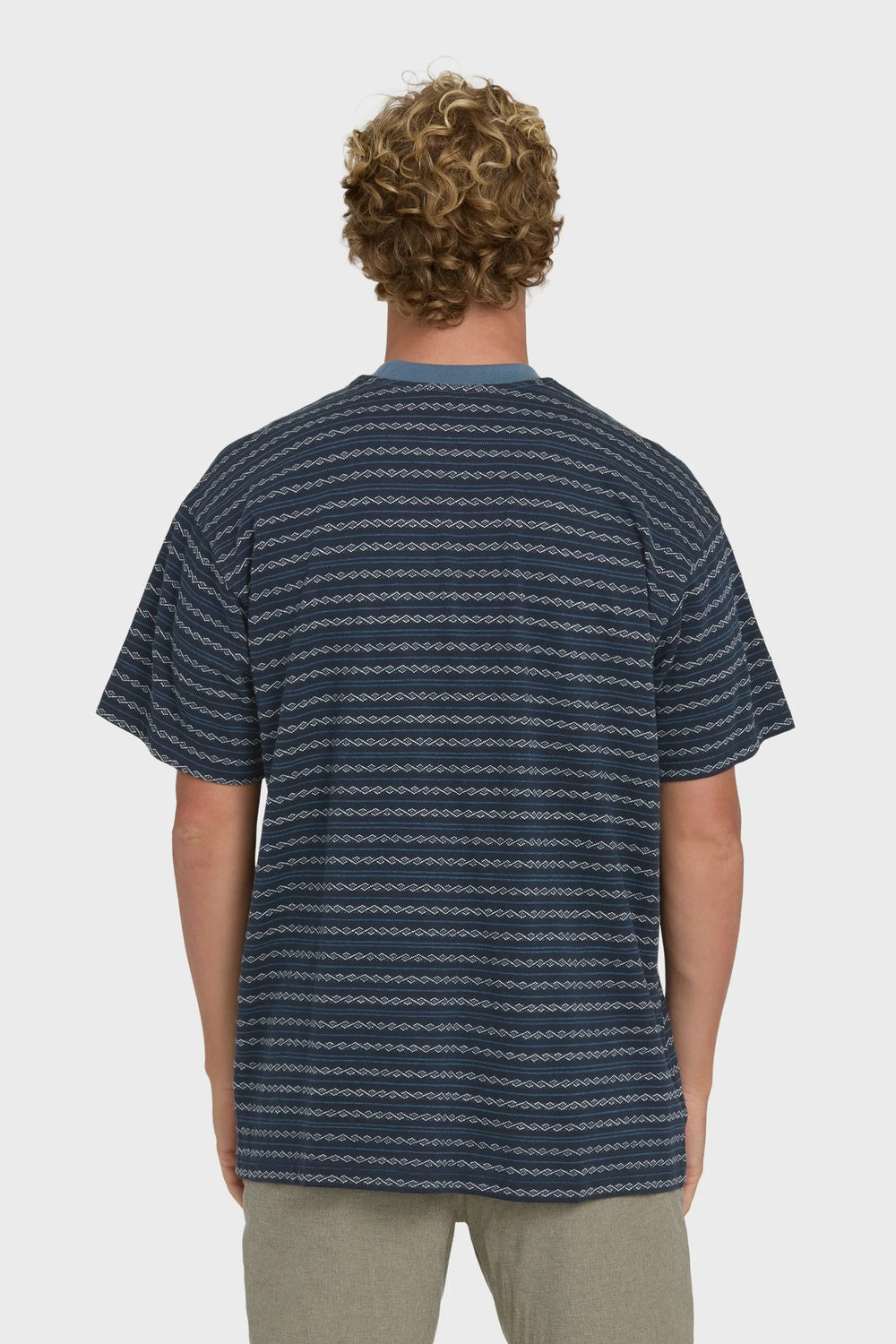 billabong garage sandon tee true navy back