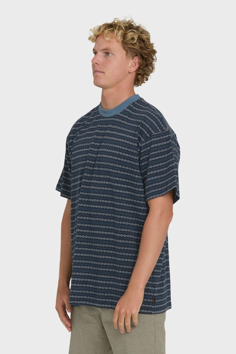 billabong garage sandon tee true navy side