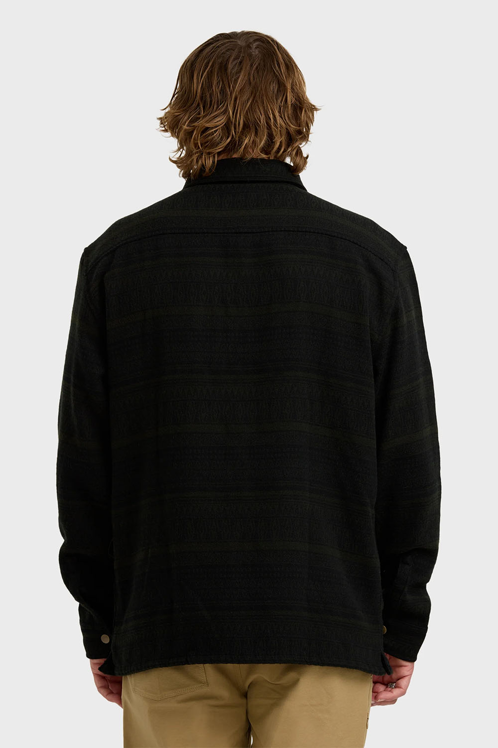 billabong lodge flannel dark military back