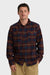 billabong offshore jacquard flannel wine multi front