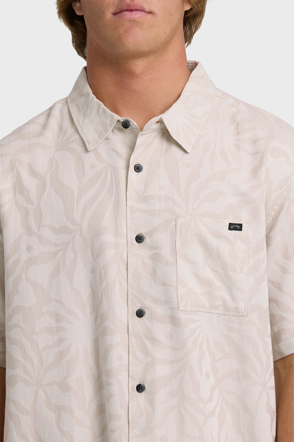 billabong sundays jacquard ss ash detail