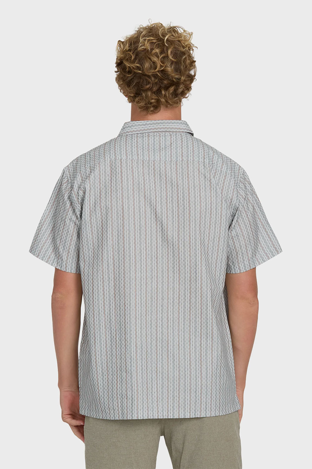 billabong sundays jacquard ss fog gray back