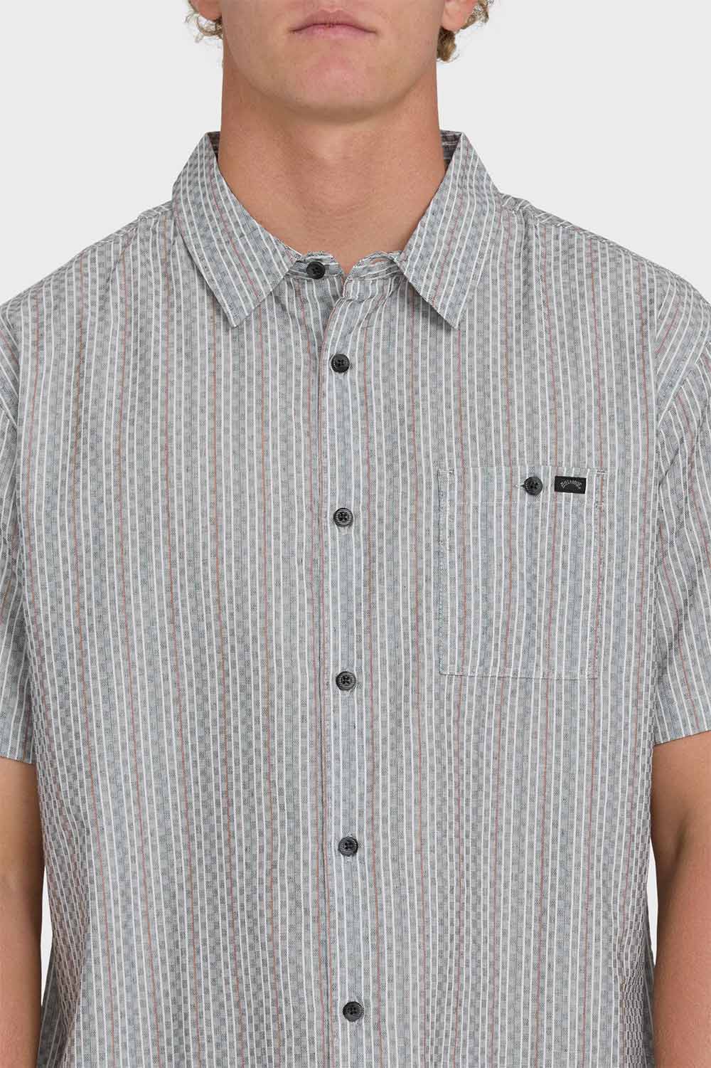 billabong sundays jacquard ss fog gray detail