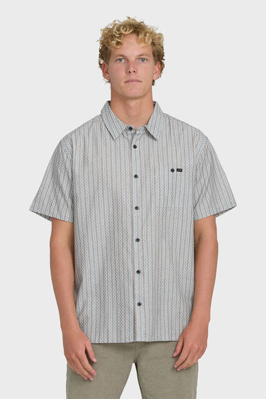 billabong sundays jacquard ss fog gray front