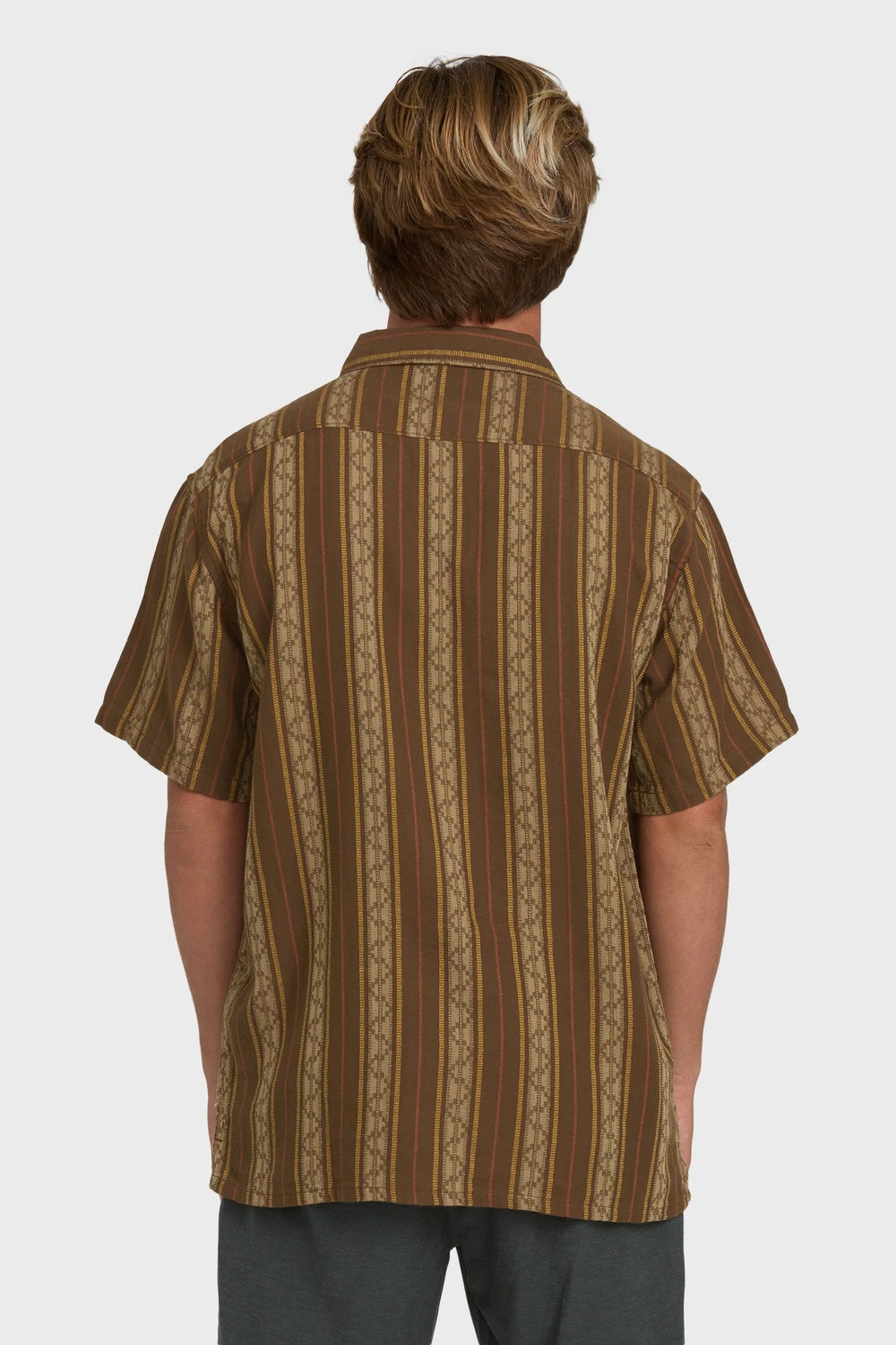 billabong sundays jacquard ss vintage khaki back