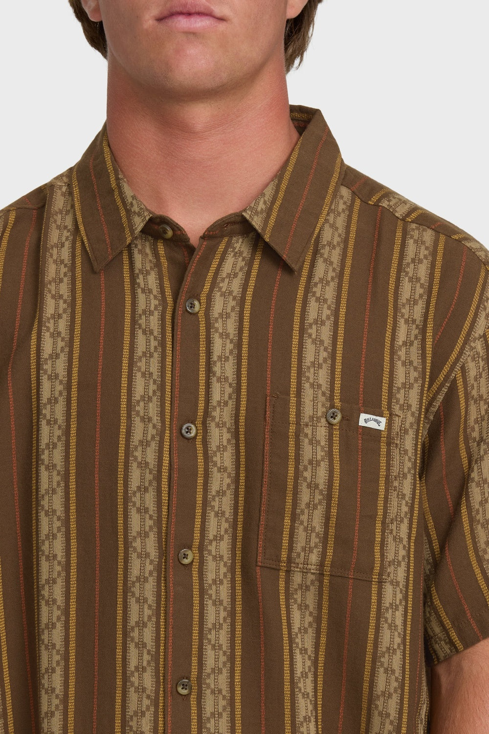 billabong sundays jacquard ss vintage khaki detail