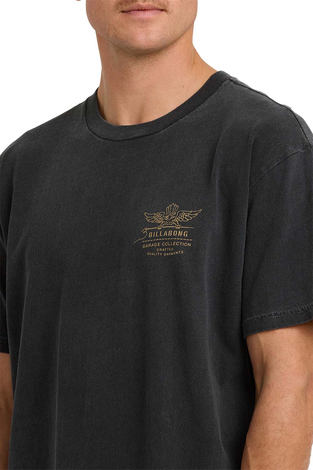 Billabong - Wingspan Garage SS - Washed Black - Detail