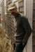 Taylor Stitch THE FISHERMAN SWEATER Taupe Merino Side