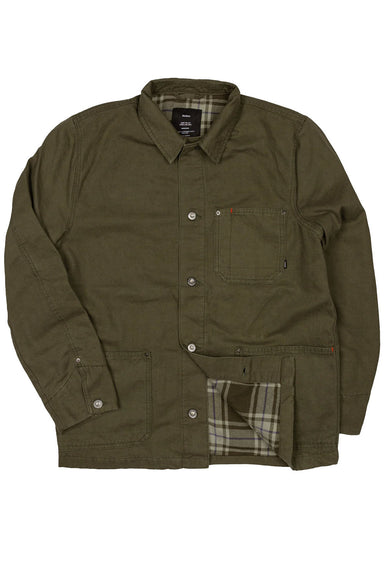 Finisterre - Basset Flannel Lined Jacket - Olive - Flatlay