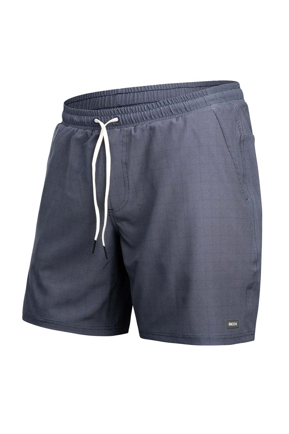 bn3th agua volley 2n1 short 7" artisan tile navy flatlay