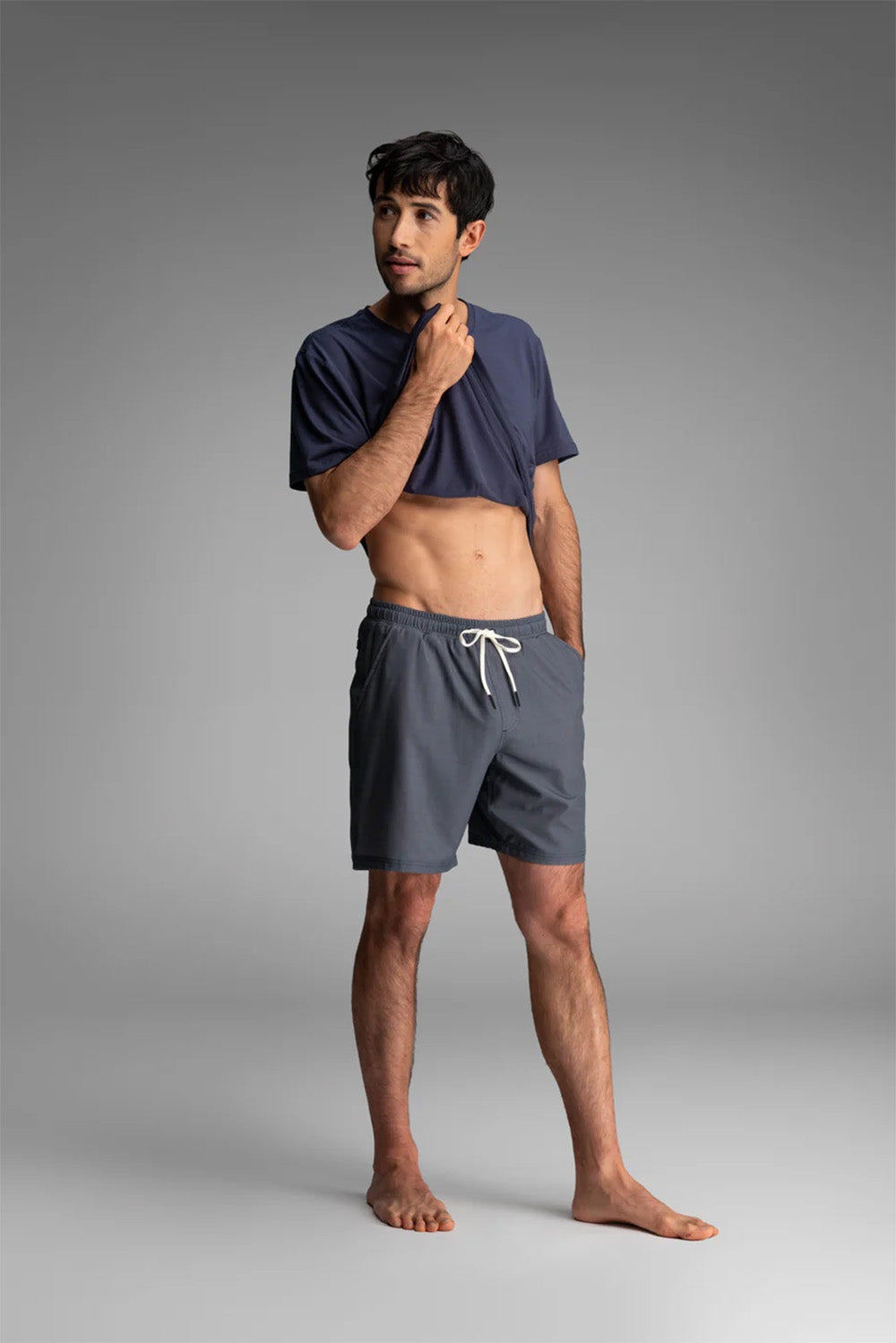 bn3th agua volley 2n1 short 7" artisan tile navy side