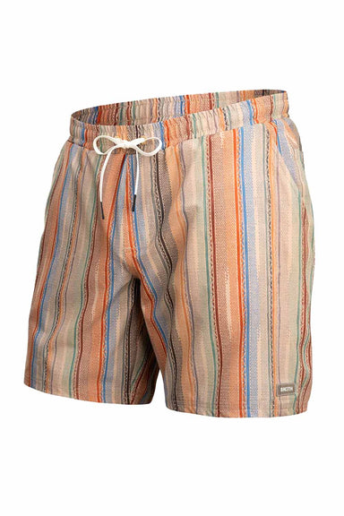 bn3th agua volley 2n1 short 7" ikat stripe beige flatlay