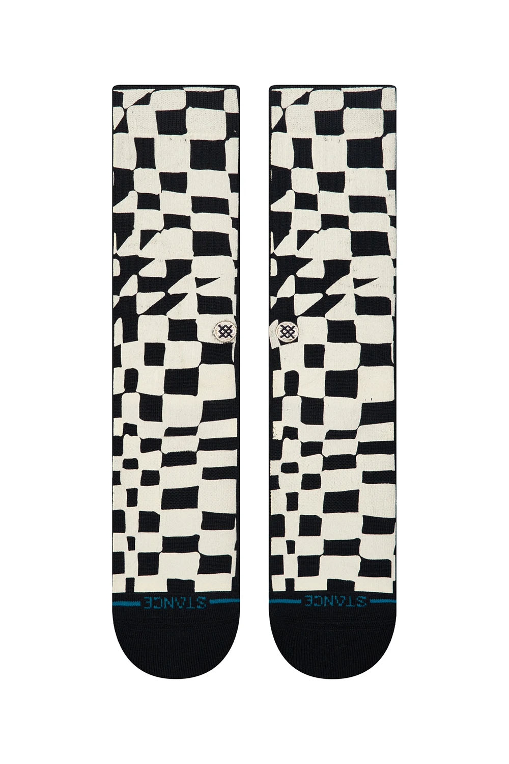Stance - Wave Check Crew - Black - Front