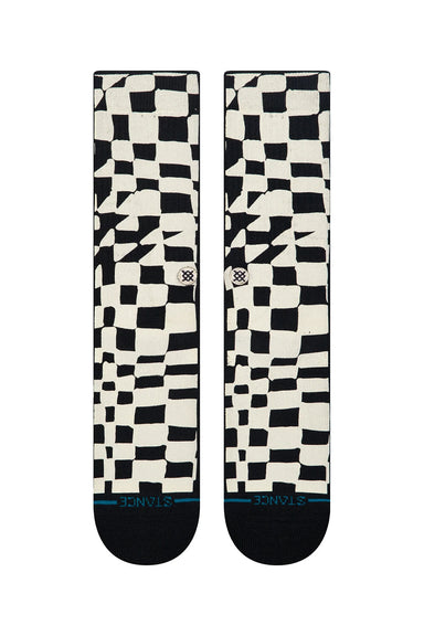 Stance - Wave Check Crew - Black - Front
