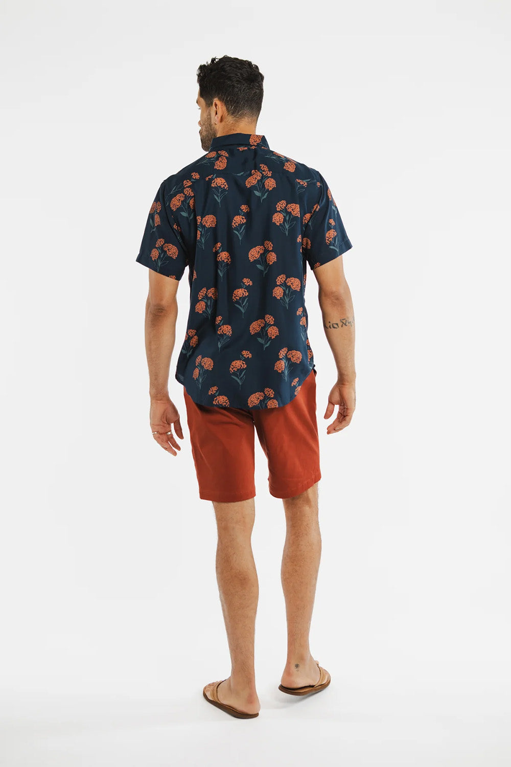 bridge and burn grant slim shirt wildflower back