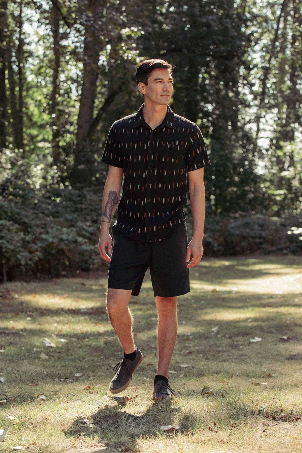 bridge and burn harbor slim shirt dotted horizon