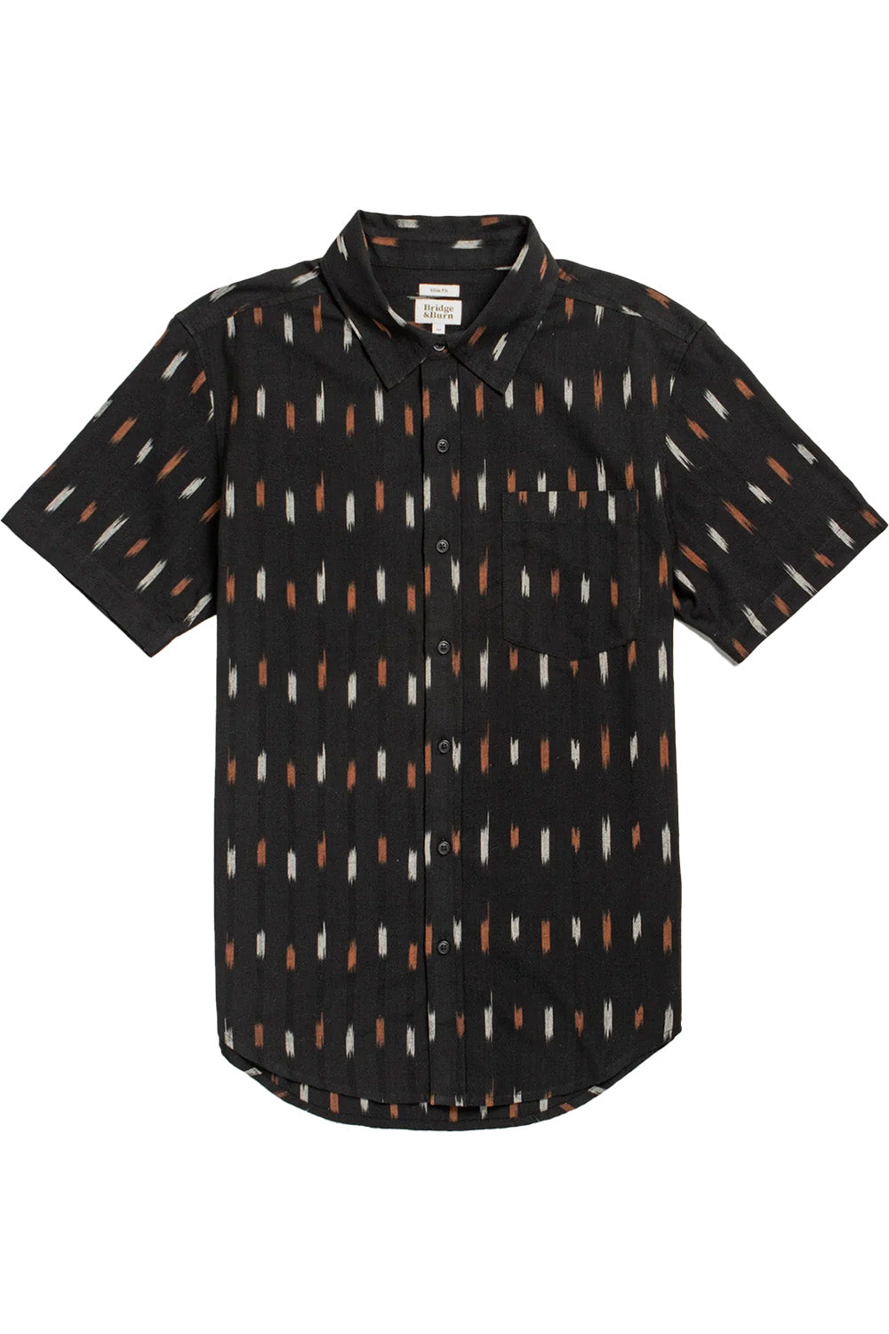 bridge and burn harbor slim shirt dotted horizon flatlay