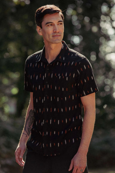 bridge and burn harbor slim shirt dotted horizon front